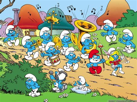 Download Comic The Smurfs Wallpaper