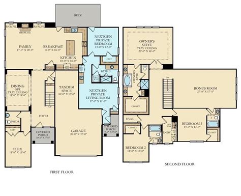 NextGen- a home within a home for multi-generational living. | Floor plans, Family house plans ...