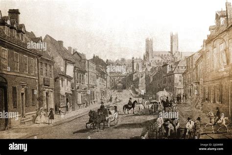 History of Lincoln, England - The High Street Lincoln, England in the ...