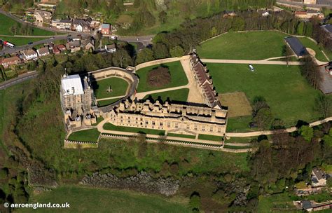 aeroengland | aerial photograph of Bolsover Castle Derbyshire England UK