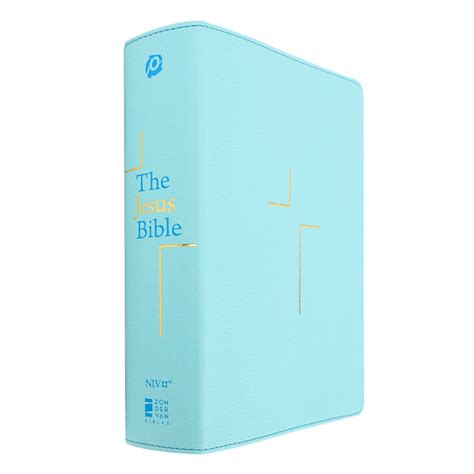 NIV The Jesus Bible, Imitation Leather, Baby Blue | Mardel | 9780310452256