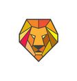 Lion Head Low Polygon Royalty Free Vector Image