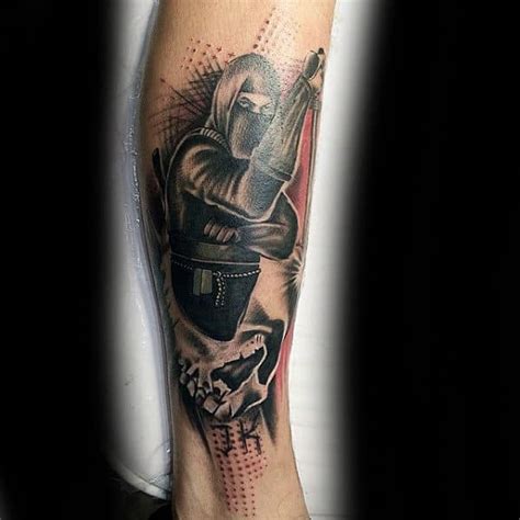 30 Ninja Tattoos For Men - Ancient Japanese Warrior Design Ideas