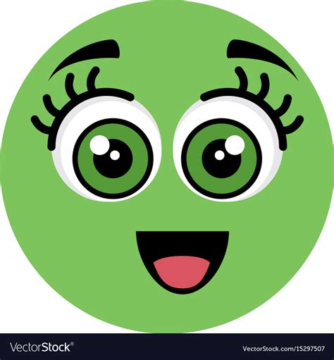 Cute cartoon face Royalty Free Vector Image - VectorStock