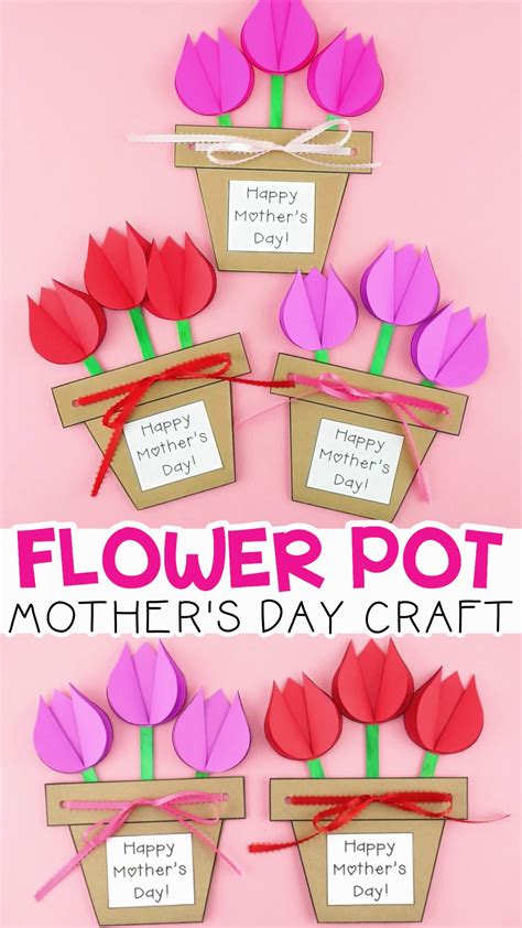 Flower Pot Craft For Mother's Day - Design Corral
