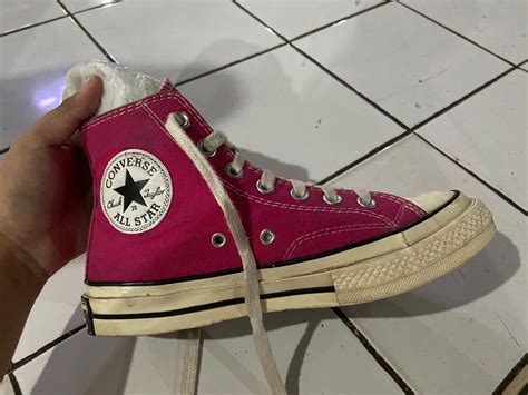 Hot Pink Chuck Taylor 70s High Converse on Carousell