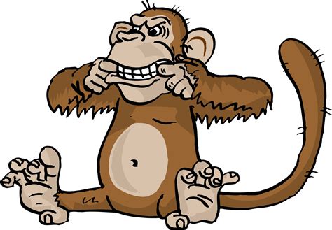 Angry Monkey Cartoon - ClipArt Best