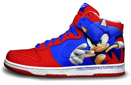 Sonic Tennis Shoes | Sonic shoes, Painted sneakers, Sneakers nike