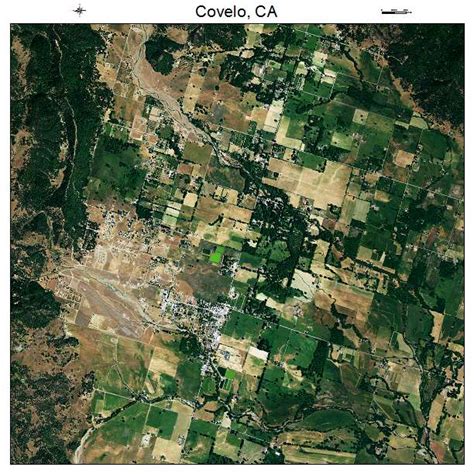 Aerial Photography Map of Covelo, CA California