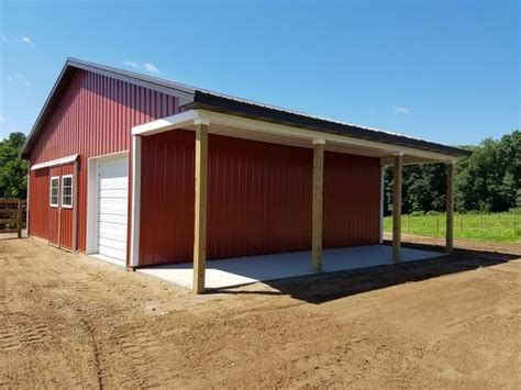30x40 Pole Barn With Loft - barn park camp site