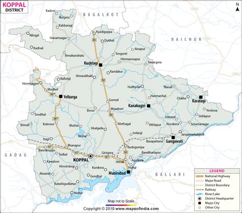 Koppal District Map