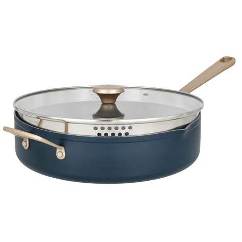 Kitchen & Table by H-E-B Non-Stick Sauté Pan with Strainer Lid - Ocean ...