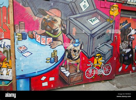 Kensington Market Toronto Graffiti Stock Photo - Alamy