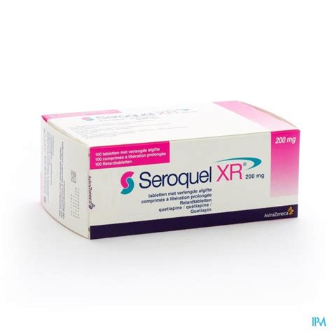 Seroquel Xr 200mg Comp 100 X 200mg | Apotheek Vanderhaegen