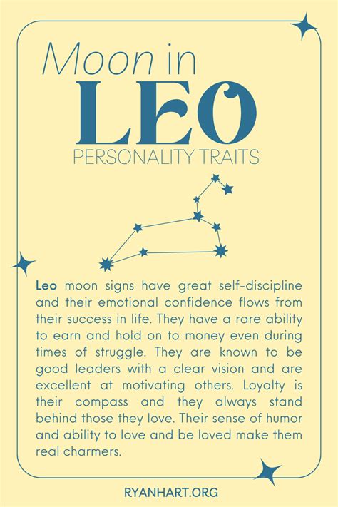 Leo Moon Sign Personality Traits | Ryan Hart