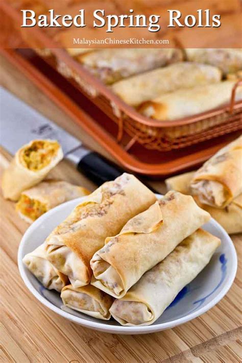 Baked Spring Rolls - Malaysian Chinese Kitchen