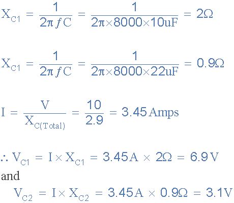 Capacitive Voltage Divider as an AC Voltage Divider