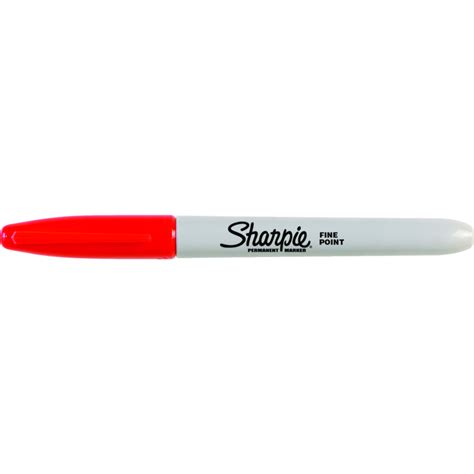 Sharpie® Fine Permanent Markers Fine Tip Red 12/box Monk Office