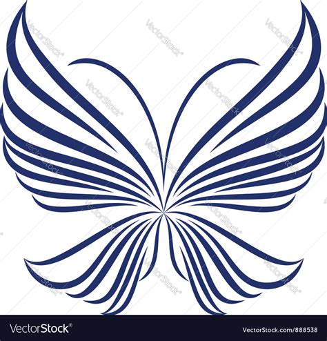 Abstract butterfly Royalty Free Vector Image - VectorStock