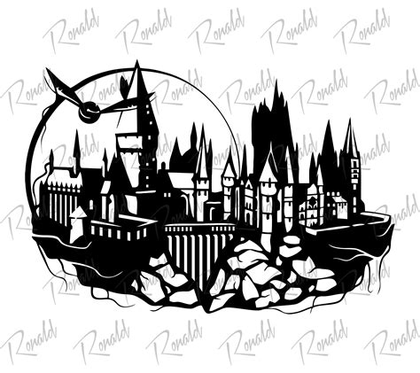 Hogwarts Castle Svg. Instant Download Svg Dxf Png | Etsy