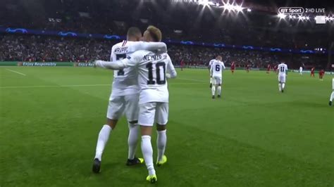 Kylian Mbappé & Neymar celebration | PSG vs LIVERPOOL - YouTube