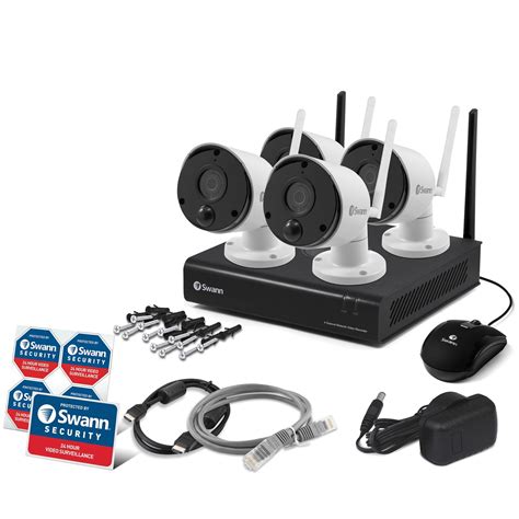 Swann SWNVK-490KH4-US 490 Series 1080p Wi-Fi Surveillance System Kit ...