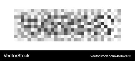 Censor blur effect horizontal pattern monochrome Vector Image