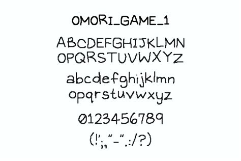 Omori Font Free Download | FontSwan