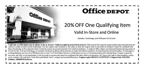 Printable Coupons Office Depot