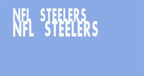 NFL Steelers free Font - What Font Is