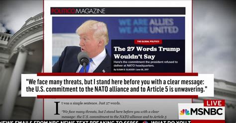 The 27 words Trump wouldn't say during speech at NATO HQ