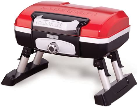 Cuisinart CGG180T Petit Gourmet Portable Tabletop Gas Grill (Red ...