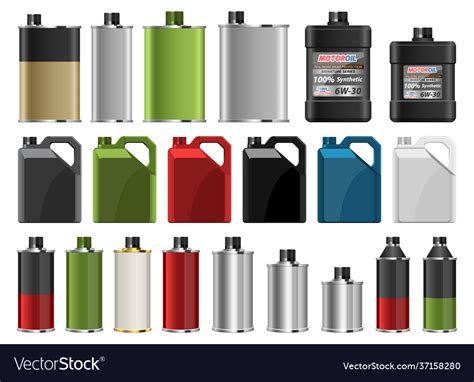 Motor oil bottle design isolated on white Vector Image