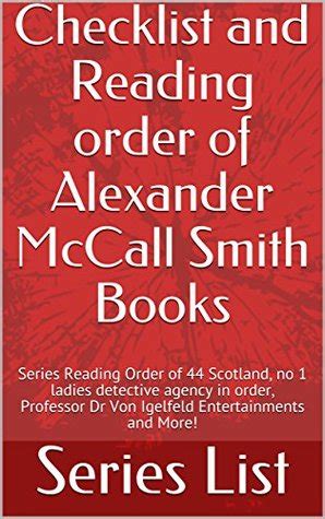 Alexander McCall Smith Books Checklist and Reading Order: Series ...