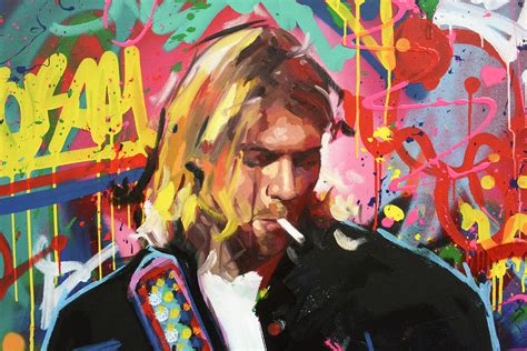 Kurt Cobain II Painting by Richard Day