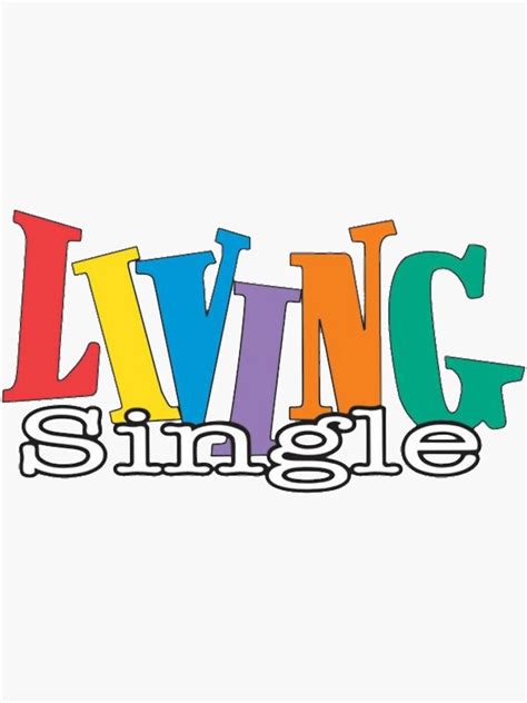 "Living Single Logo " Sticker by shophoang | Redbubble