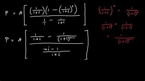 The Amortisation Formula - YouTube