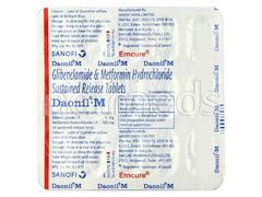 Daonil M Tablet 15'S - Buy Medicines online at Best Price from Netmeds.com