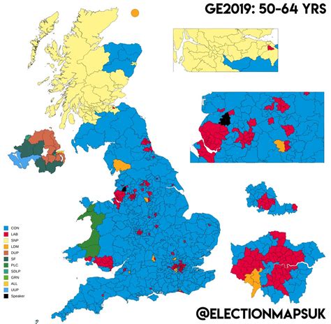 World Maps Library - Complete Resources: Election Results Map 2019 Uk Age