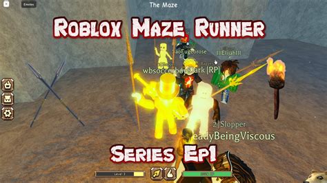 Ep1 l Running With My Group l Roblox Maze Runner Gameplay - YouTube