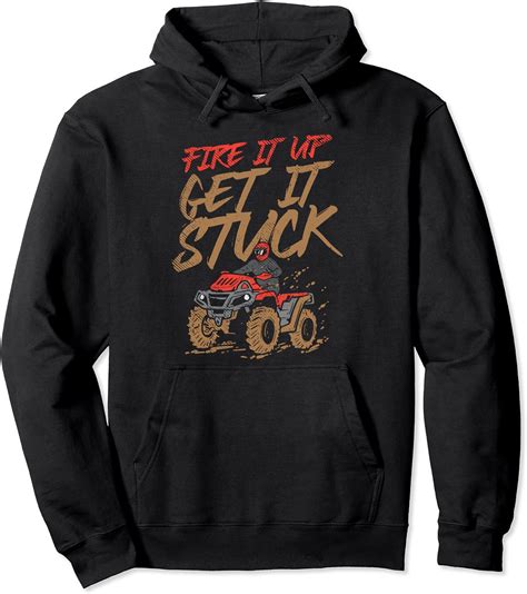 Atv rider gifts - Four wheeler accessories for Men Kids Pullover Hoodie : Amazon.co.uk: Fashion