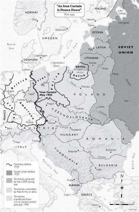 Map Of The Iron Curtain Countries Map 202 - Infoupdate.org