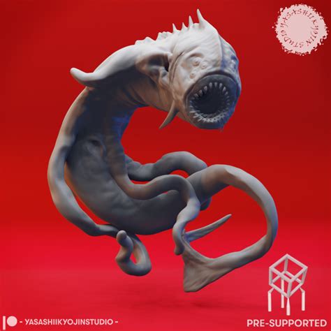 3D Printable Aboleth - Tabletop Miniature (Pre-Supported) by Yasashii ...