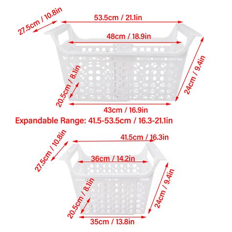 Chest Freezer Basket, Chest Freezer Basket Expandable Deep Freezer Bins With Handle, Heavy Load ...