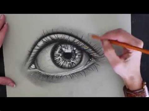 Charcoal Eye Drawing Tutorial - YouTube