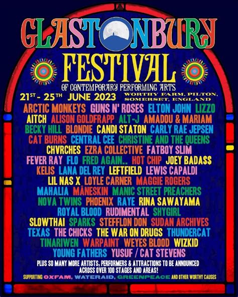 Glastonbury Festival reveal more artists plus line-up poster for 2023