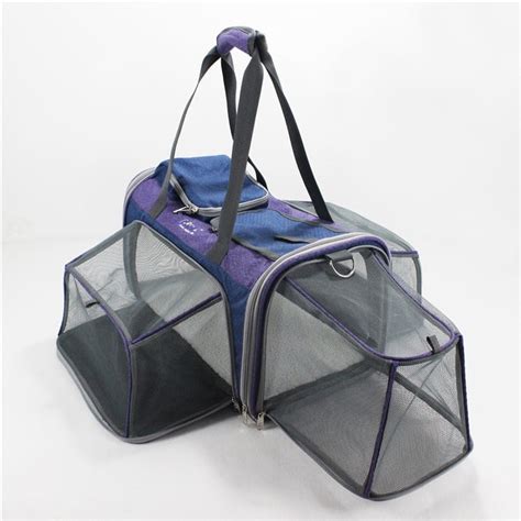 Cat Dog Pet Carrier Airline Approved Soft Sided Foldable Travel ...