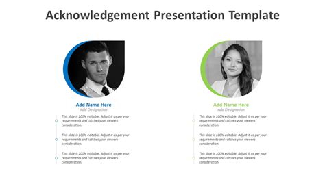 Acknowledgement Presentation Template | PPT Templates