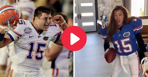 Tim Tebow's Wife Recreates Iconic Halftime Speech - FanBuzz