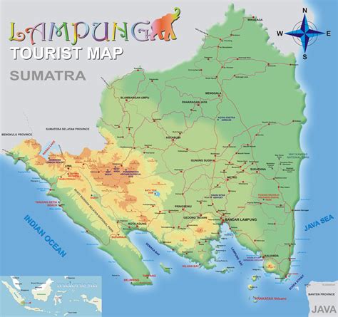 Situs Razvi's: Lampung Tourist Map